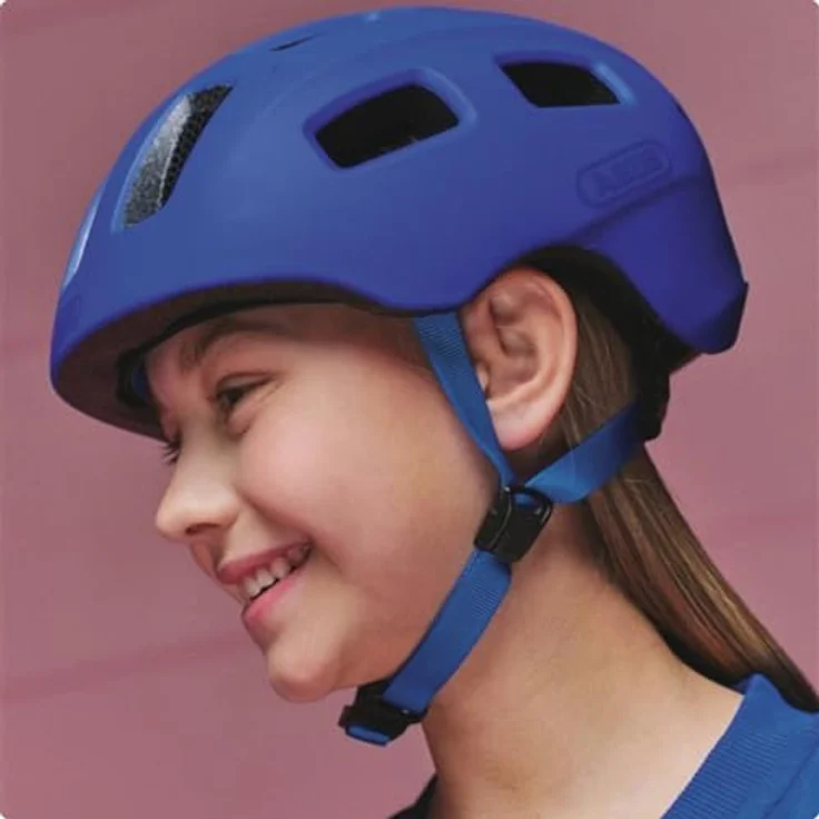 ABUS Youn-I 2.0 Fahrradhelm, mit Licht für Kinder und Jugendliche, mono blau, Größe S – Bild 5