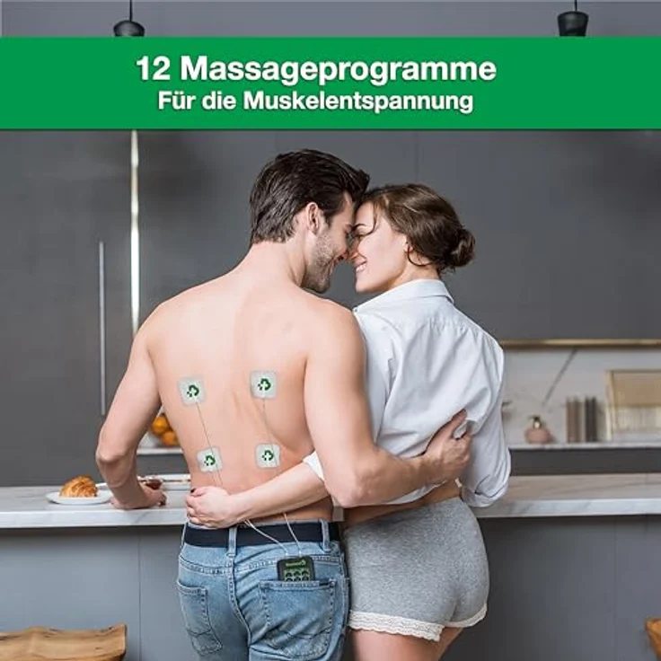 TESMED Trio 6.5, Wiederaufladbarer Muskel-Elektrostimulator mit 36 Programmen, 40 Intensitätsstufen, 4 Elektroden für EMS, TENS und Massage, ideal für Fitness und Schmerztherapie – Bild 5