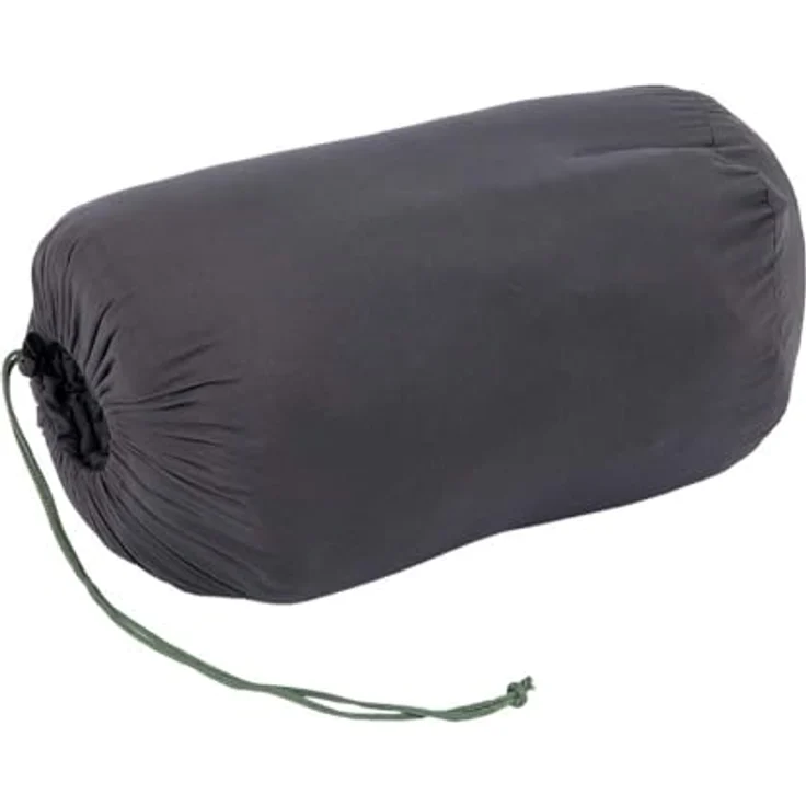 Bo-Camp Schlafsack Graphit-L, 200x80 cm, grau/blau, komfortabel ab 12 Grad, gute Isolierung mit 3D Hohlfaserfüllung – Bild 8