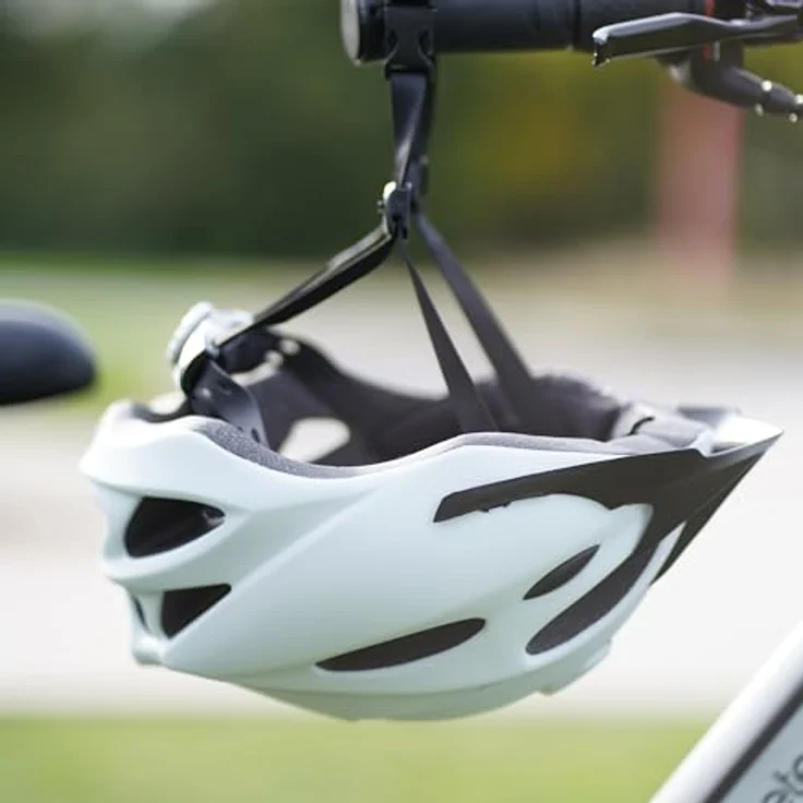 Prophete Erwachsenen-Fahrradhelm INMOLD, Größe 58-61cm, 240g, weiß mit Reflexstreifen – Bild 9