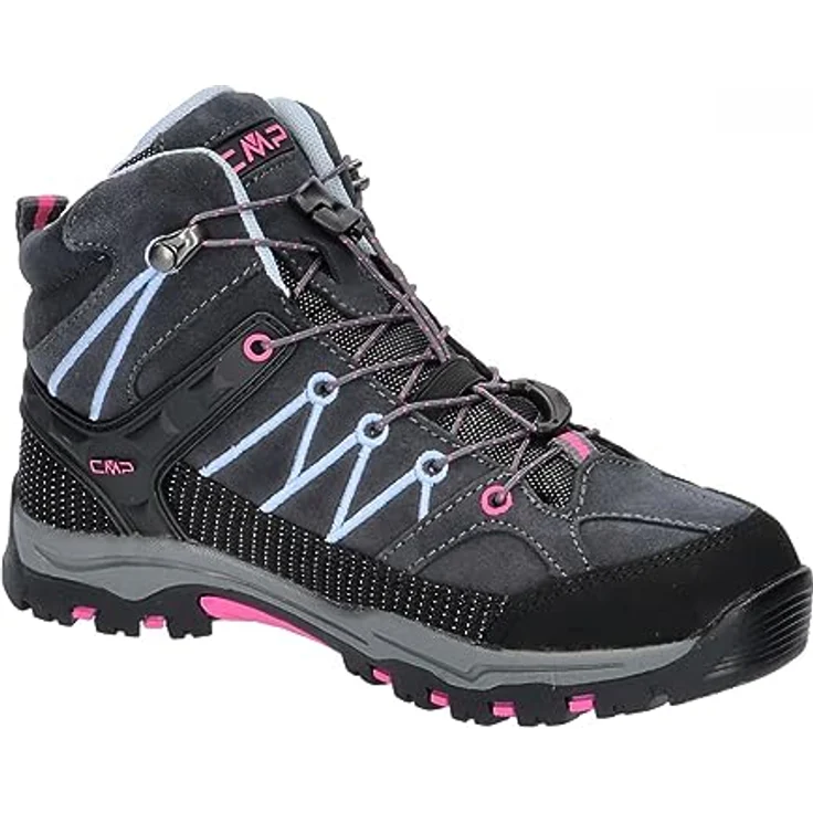 CMP RIGEL MID TREKKING SHOES WP, wasserdichte Wanderschuhe für Kinder aus Veloursleder, Schnellverschluss – Bild 9