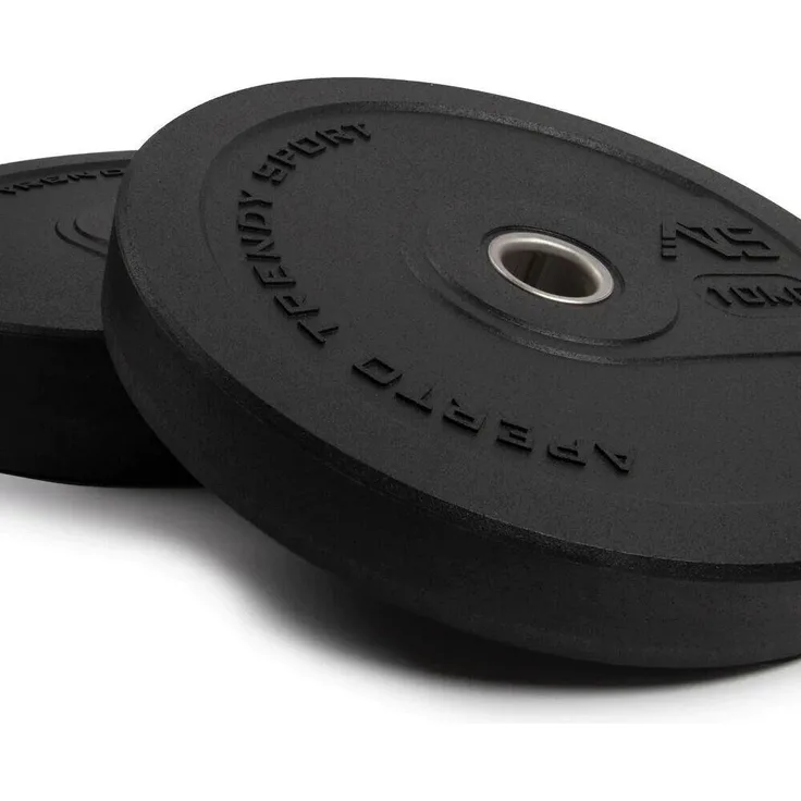 Trendy Sport Fitness Training Gewichte Gummi Hantelscheiben Gewichtsscheiben (2x 5kg - 25kg)