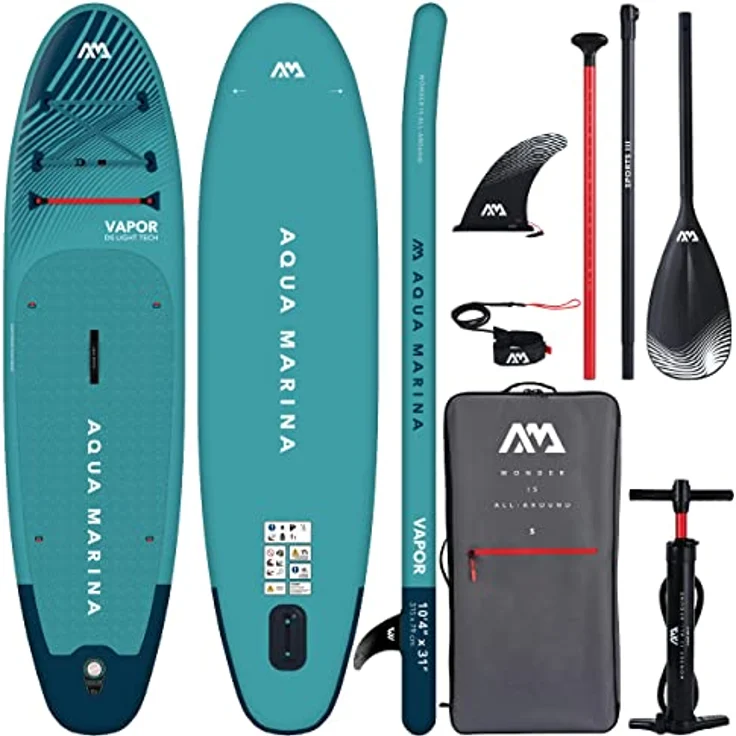 Aqua Marina SUP Vapor, Stand-Up-Paddelboard mit erhöhtem Volumen, grün – Bild 1