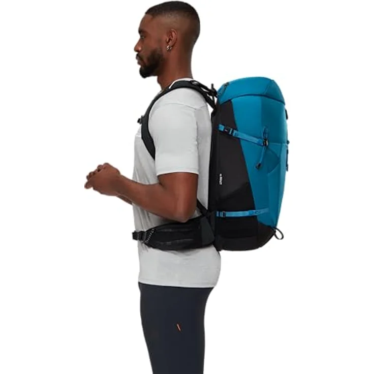 Mammut Lithium 30, Wanderrucksack 30 L mit abnehmbarem Hüftgurt, saphirschwarz, wasserabweisend und recyclebar – Bild 4