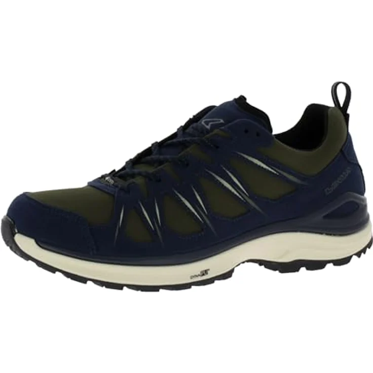 Lowa Innox Evo 2 GTX, leichte und wasserdichte Wanderschuhe, Multifunktionsschuhe, Navy/Olive, EU 47 – Bild 1