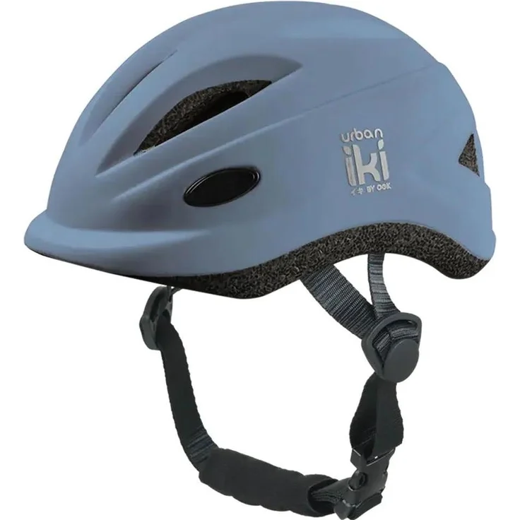 Urban Iki Junior-Stadthelm XS, blauer Kinderfahrradhelm mit hoher Stoßdämpfung und Belüftungssystem