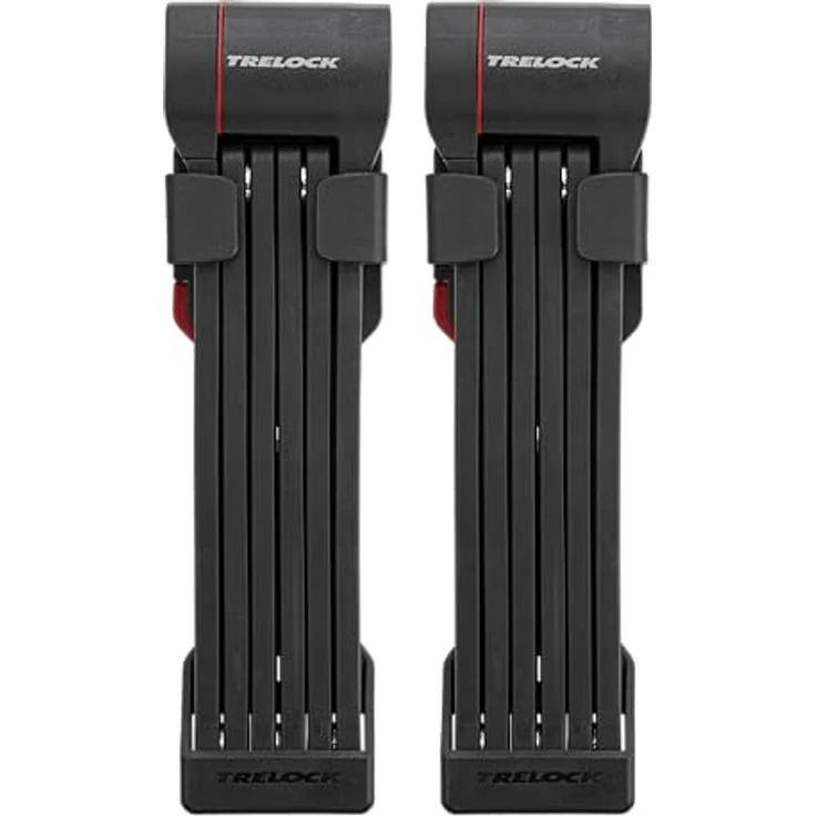 Trelock FS 480 COPS, Veloschloss 100 cm, gummierte Schliessstäbe aus gehärtetem Stahl, um 360 Grad drehbarer Schlosskopf, Wendeschlüssel – Bild 1