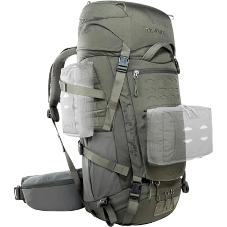 Tatonka Pyrox Wanderrucksack, 70 cm, stone grey olive, 100% Polyamid, kompakte Maße 29 cm x 22 cm – Bild 7