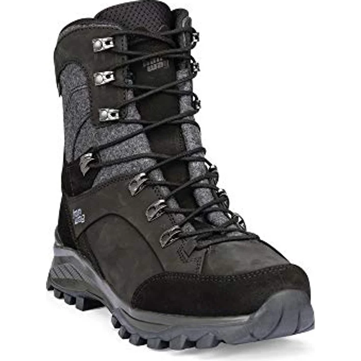 Hanwag Banks Winter GTX, Herren Winterwanderschuh, Größe UK 12, schwarz/asphalt, mit Gore-Tex Membrane und hochwertigem Nubukleder – Bild 3