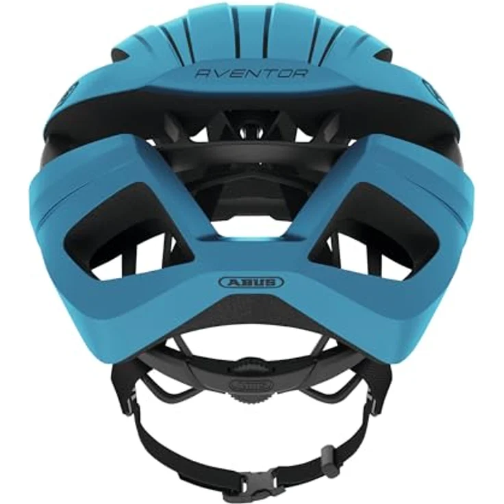 ABUS Aventor Steel Blue S, Fahrradhelm mit optimaler Belüftung und hohem Tragekomfort für Radsportler – Bild 3