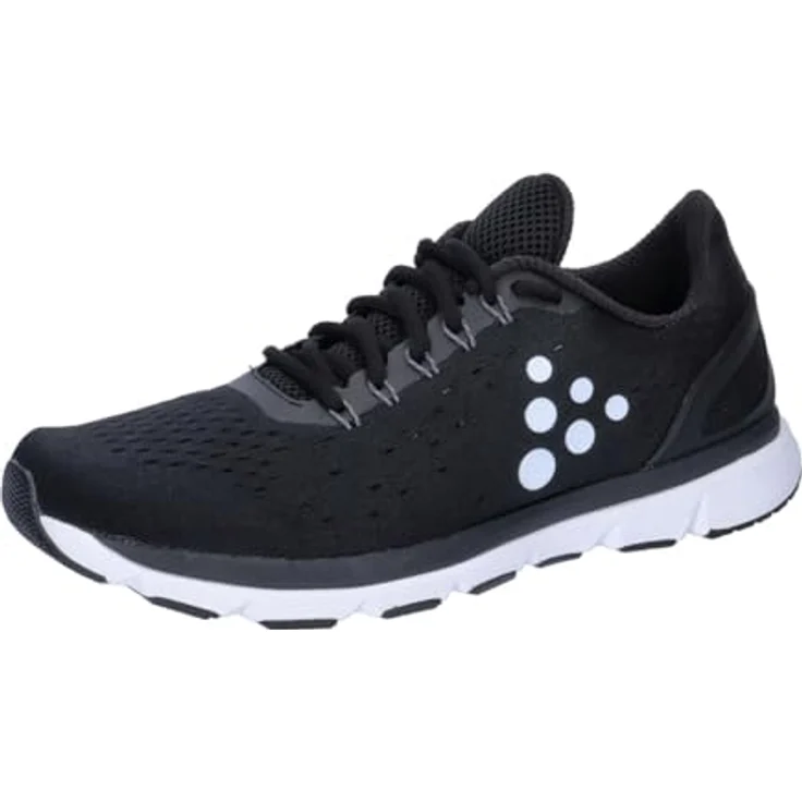 Craft V150 Engineered Laufschuhe Herren, leichter Laufschuh mit hervorragender Flexibilität und Vibram®-Sohle, Schwarz / Weiß – Bild 1