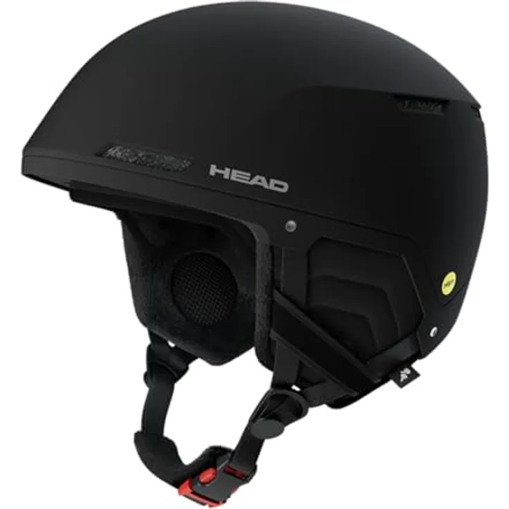 HEAD COMPACT EVO MIPS Skihelm M/L, Schwarz, mit Sphere Fit System und Windkanal-Entlüftung