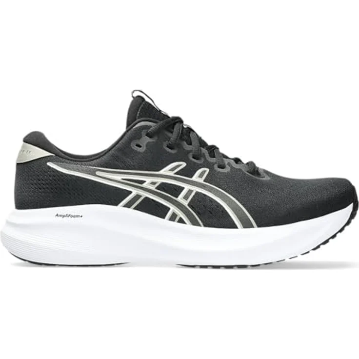 ASICS Performance Gel-Excite 11, Herren Laufschuhe mit AMPLIFOAM PLUS Dämpfung, schwarzes Jacquard-Mesh, Größe 44,5 – Bild 1
