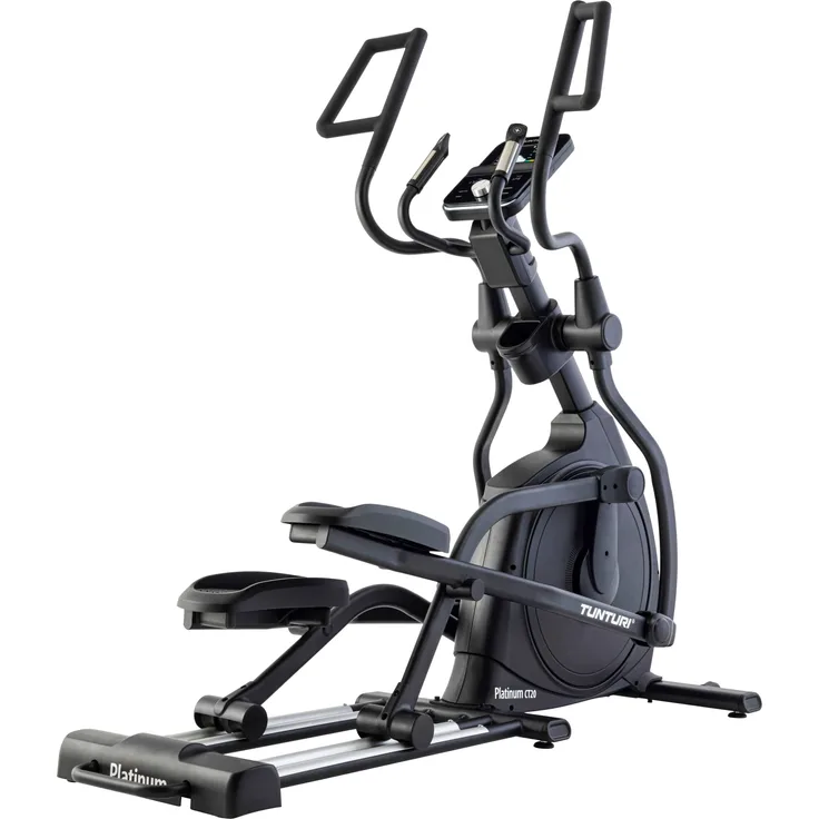 Tunturi Platinum CT20 Ellipsentrainer - Fitnesstrainer mit 48 Widerstandsstufen - Ergometer - Bluetooth - Herzfrequenzsensoren - Tablet-Halterung