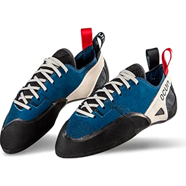Ocun Advancer Lu, Damen Kletterschuhe mit fortschrittlicher Konstruktion und verstellbarer Schnürung, Blau – Bild 4