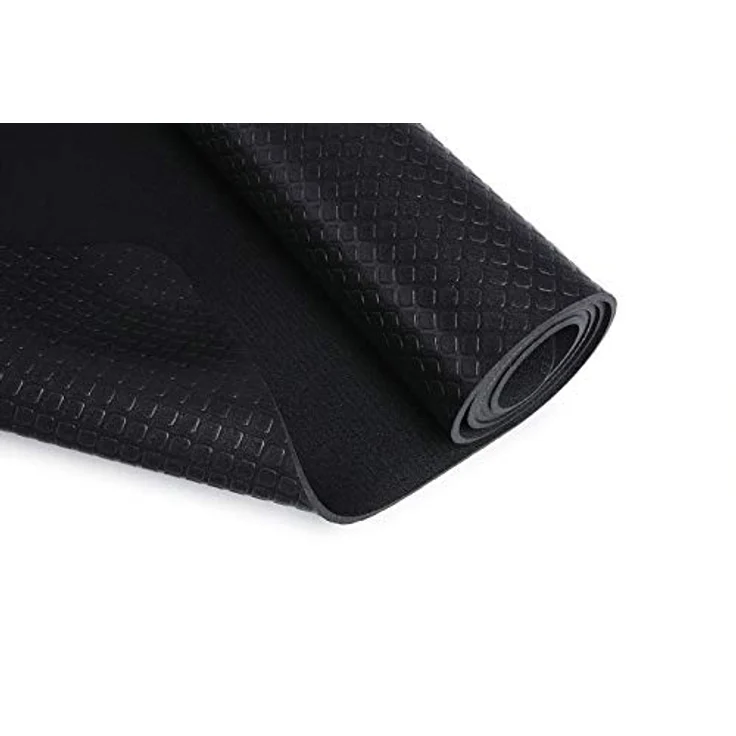 Blackroll Yogamatte 5 mm, rutschfeste Trainingsunterlage mit optimaler Dämpfung, schwarz – Bild 6
