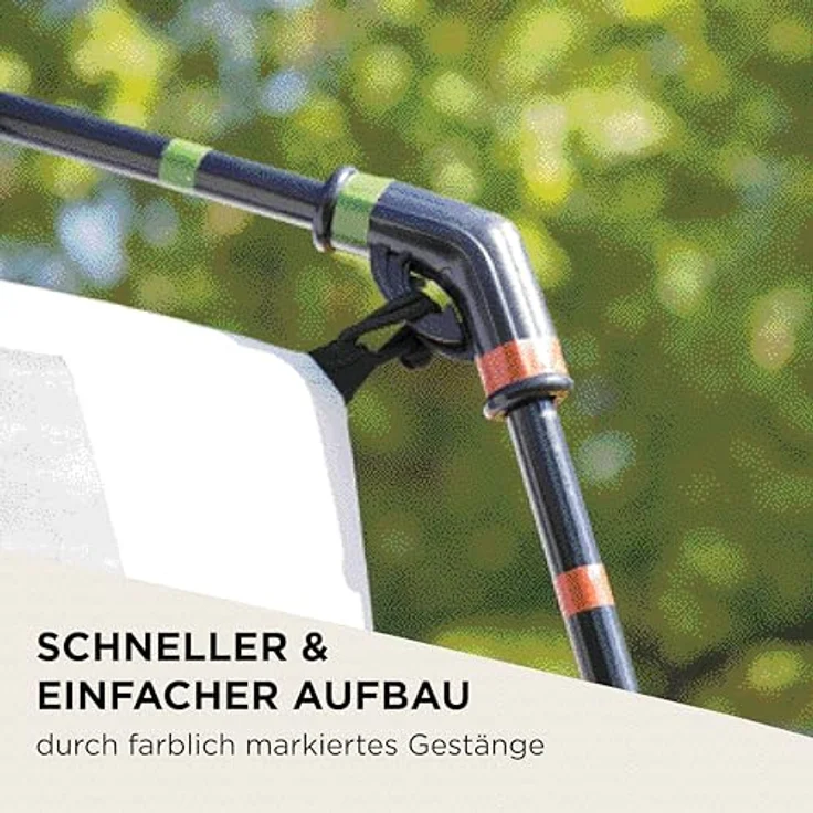 Coleman Zelt Octagon Blackout, 8 Mann Zelt, Familienzelt 8 Personen, Festivalzelt, Luxus Zelt, Steilwandzelt Hauszelt, 2 Türen, 7 Fenster, wasserdicht WS 2.000 mm – Bild 3