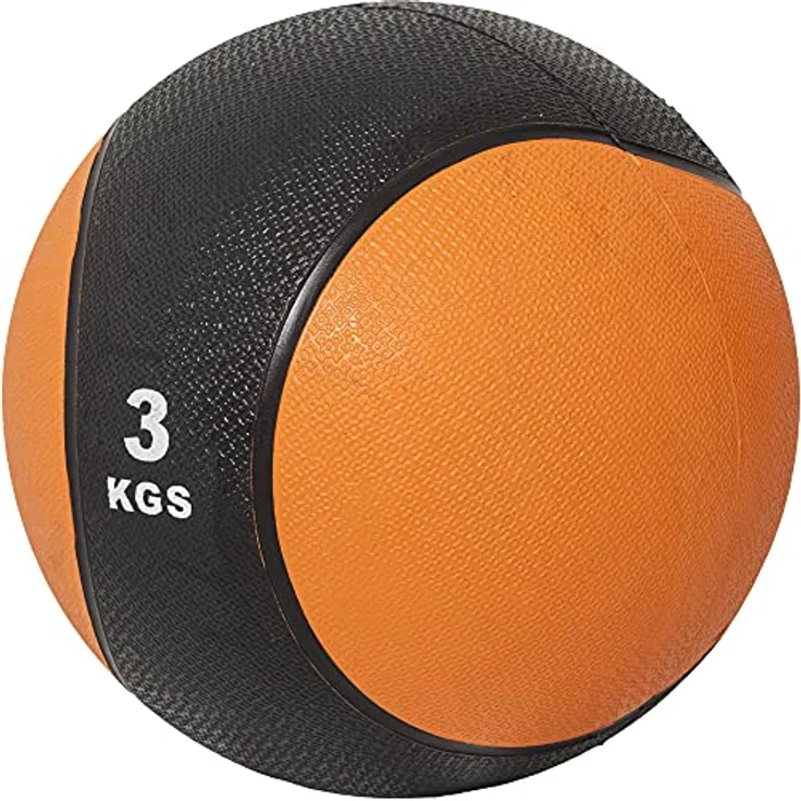 GORILLA SPORTS® Medizinball - Einzeln/Set, 1kg, 2kg, 3kg, 4kg, 5kg, 6kg, 7kg, 8kg, 9kg, 10kg Gewichte, mit griffiger Oberfläche, aus Gummi, Farbwahl - Slam Ball, Gewichtsball, Trainingsball, Slamball – Bild 2
