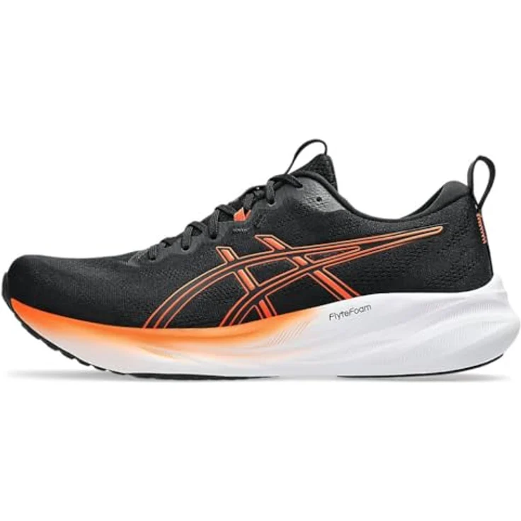 ASICS Gel Pulse 16, Herren Laufschuhe mit hoher Dämpfung, Black/Nova Orange, Größe 48 – Bild 3
