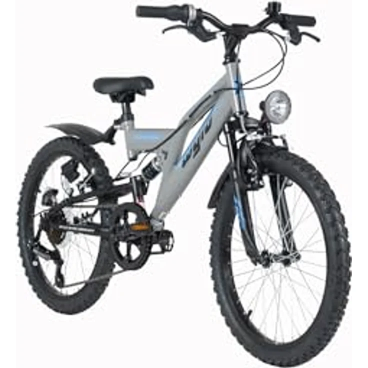 WYLD Zodiac 20" Kinder-Mountainbike Fully ATB, 6 Gänge, RH 31 cm, Grau, für Körpergröße 120-140 cm – Bild 2