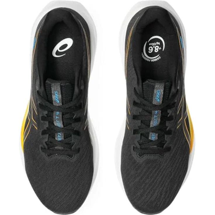 ASICS VERSABLAST 4, Laufschuhe mit AmpliFoam Plus-Dämpfung und optimaler Luftzirkulation, Black/Yamabuki – Bild 5