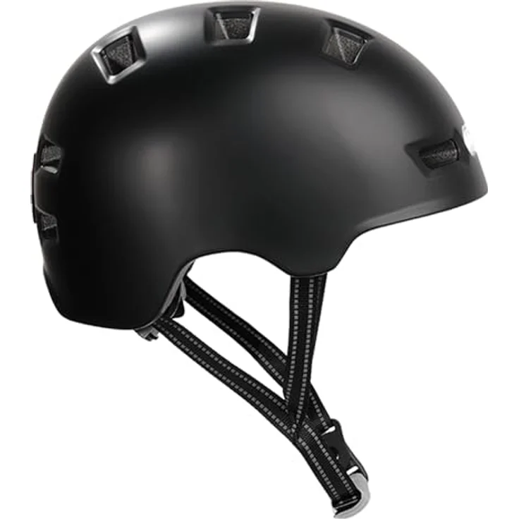 Crazy Safety Black Urban, Velohelm für Jugendliche und Erwachsene, (57 - 61 cm) mit integrierten Lichtern – Bild 3