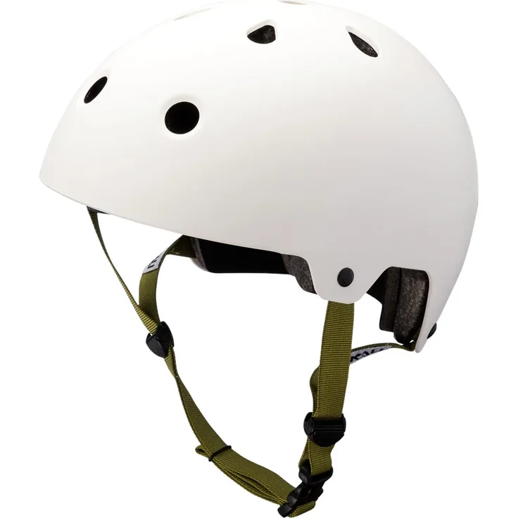 Kali Fahrradhelm Maha, Halbschalenhelm für Dirt und BMX, Weiß, Größe S, mit antimikrobiellen Polstern und 10 Belüftungsöffnungen