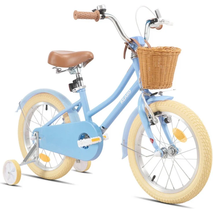 JOYSTAR Kinderfahrrad, Stabiles Kinderfahrrad mit Doppelbremssystem, höhenverstellbarem Sattel und abnehmbaren Stützrädern, mehrere Farben verfügbar