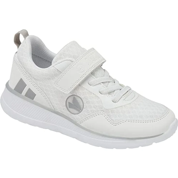 Jako Performance Sneaker Kinder, Laufschuhe mit ShockAbsorb EVA-Zwischensohle, atmungsaktivem AirFlow-Mesh und Fast-Dry-Lining, Weiß – Bild 1