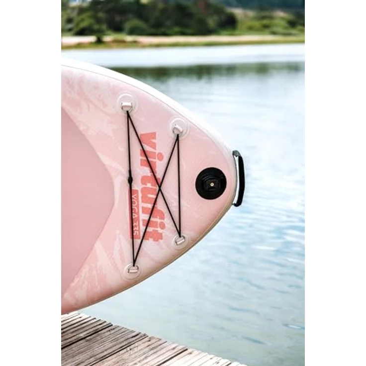 VirtuFit Yoga SUP Board 335, aufblasbar mit EVA-Gripdeck und GoPro-Mount, Altrosa – Bild 2