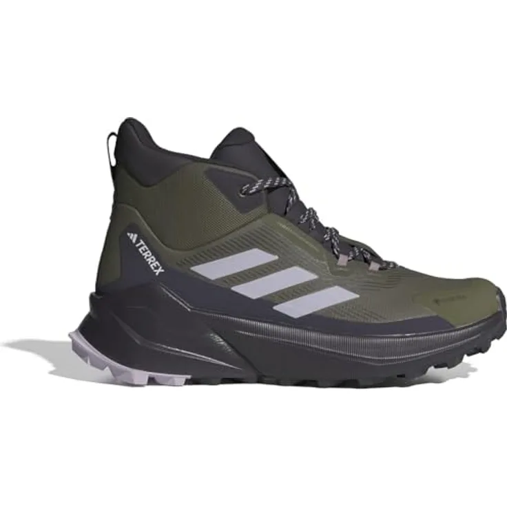adidas Sportswear TERREX TRAILMAKER 2 MID GTX, Wasserdichter Wanderschuh mit GORE-TEX Membran und Continental Gummi, OLISTR/SILDAW/AURBLA
