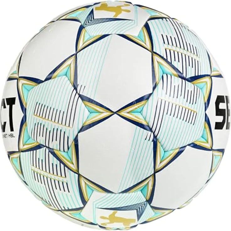 Select Planet HBL v25 Gr. 2, Handball mit hervorragender Griffigkeit und Null-Flügel-Blase, grau/blau – Bild 3