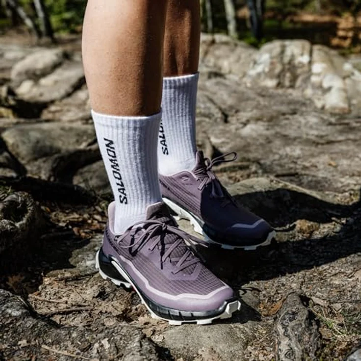 Salomon Alphacross 5 Gtx, Wanderschuhe mit Gore-Tex-Membran und robuster Gummisohle, schwarz – Bild 3