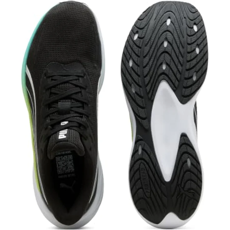 PUMA Pounce Lite 2 Herren Laufschuh, ultraleichter Komfort mit PROTREAD Sohle, Black-Intense Mint-Sunny Lime, Schuhgröße: 44 EU – Bild 5
