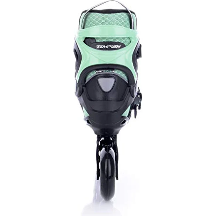 Tempish Ezza Lady 90 Inline Skates, Schwarz mit grünen Akzenten, perfekte Unterstützung und hohe Geschwindigkeit – Bild 3