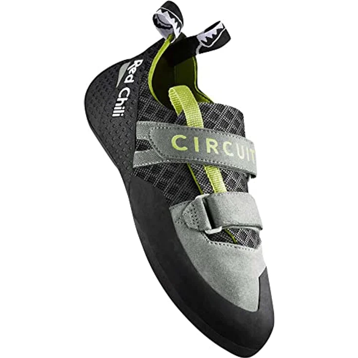 Red Chili Circuit LV II, Kletterschuhe Größe UK 7,5 mit zwei Klettverschlüssen, komfortabel für lange Sessions, Farbe seaweed – Bild 4