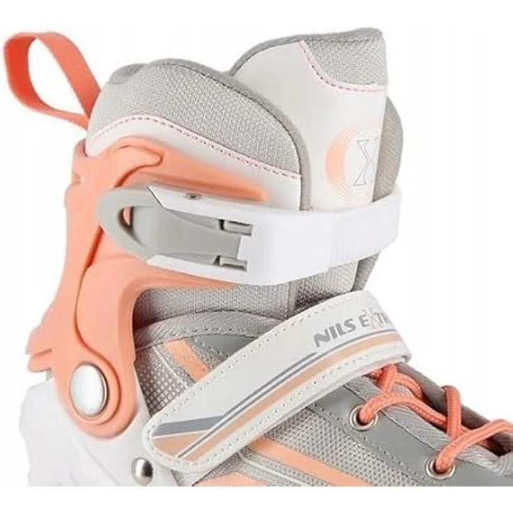 Nils Extreme Inline Skates 2in1 - Rollerblades mit ACEB7-Lager - Verstellbar 29-33 - Grau und Orange - NH18190 – Bild 9