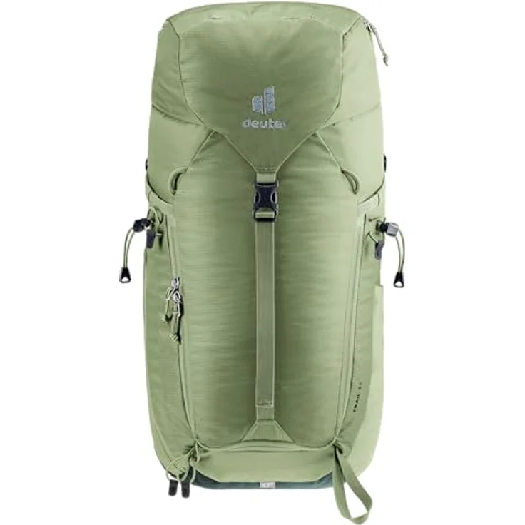 deuter Trail 24 Klettersteig Wanderrucksack, grove-ivy, 24 L mit ergonomischen Netz-Hüftflossen und abnehmbarer Regenhülle – Bild 2