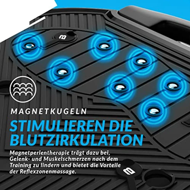 Bluefin Fitness Vibrationsplatte Ultra Slim Plus | Vibrationsplatte Trainingsgerät für Ganzkörpertraining | Kompaktes Design Power Plate mit Widerstandsbändern | Vibrations-Fitness-Trainer für Zuhause – Bild 5