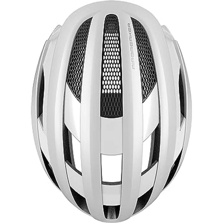 ABUS Rennradhelm AirBreaker - High-End Fahrradhelm für den professionellen Radsport - innovative Wabenstruktur für optimale Belüftung und Aerodynamik - Weiß, Größe S – Bild 4