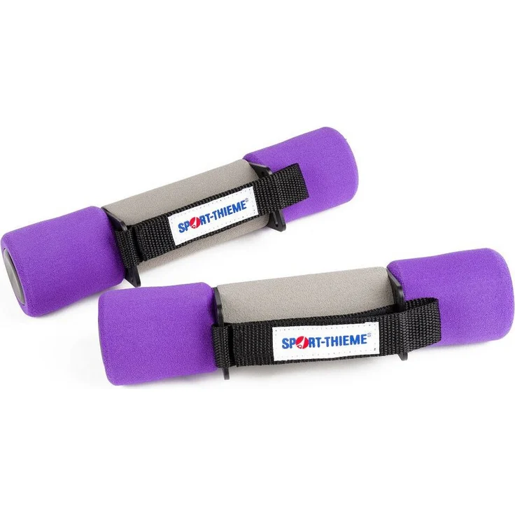 Sport-Thieme Gymnastikhantel Aerobic, Softgummi ummantelt, Violett, 2,0 kg