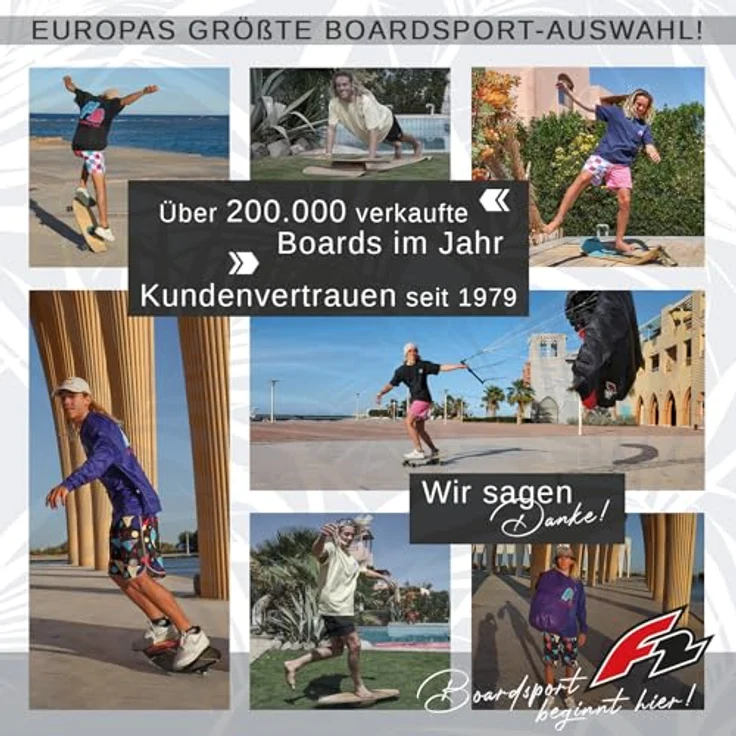F2 Balanceboard F2 The Ultimate - 8-teiliges Yoga Set aus 100% Kork mit Yogamatte, Korkbällen und Gliding Discs – Bild 7