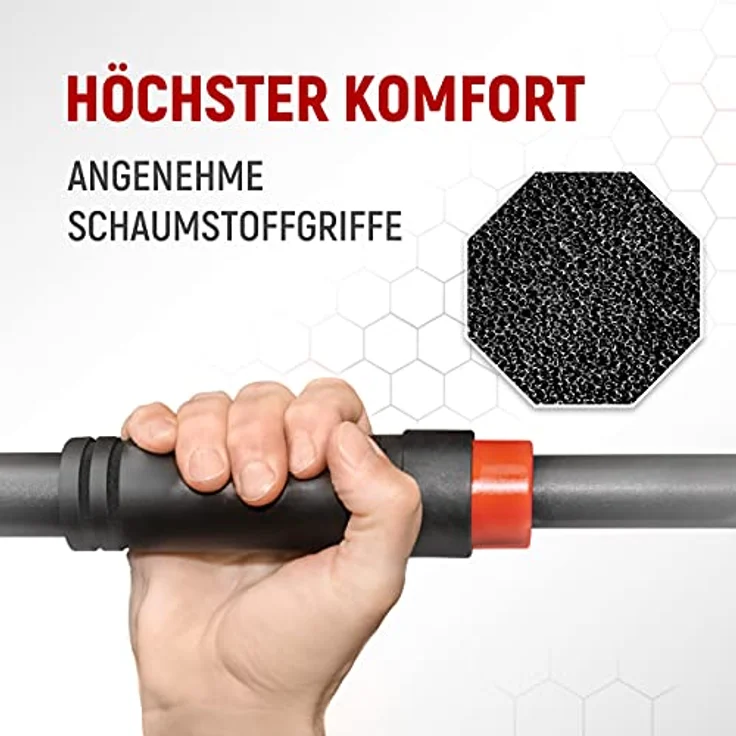 NEOLYMP Klimmzugstange Tür mit innovativer Gear-Lock Funktion + E-Book (Rot) – Klimmzugstange Türrahmen Pull up Bar Tür Klimmzugstange Klimzugststange Türrahmen Turnstange Türrahmen Door Pull up Bar – Bild 5