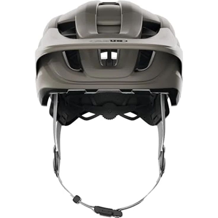 ABUS MTB-Helm CliffHanger, Fahrradhelm für anspruchsvolle Trails mit großen Lüftungsöffnungen, TriVider Riemensystem, grau, Größe L – Bild 2