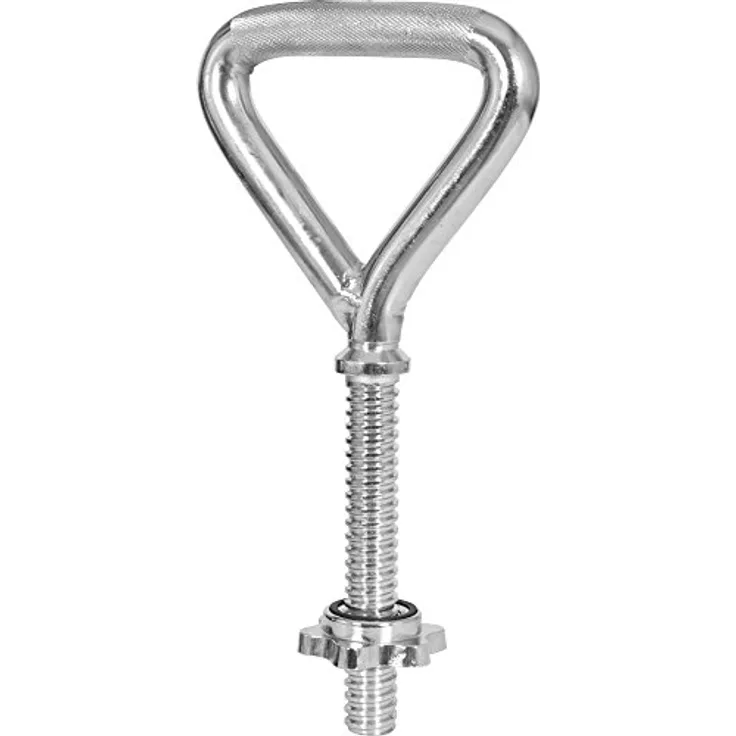 GORILLA SPORTS® Kettlebell Verstellbar - Griff für 30mm Hantelscheiben, inkl. Sternverschluss, Max. 50 kg, Chrom - Kugelhantel, Schwunghantel, Hanteln, Gewichte, Ganzkörpertraining, Krafttraining