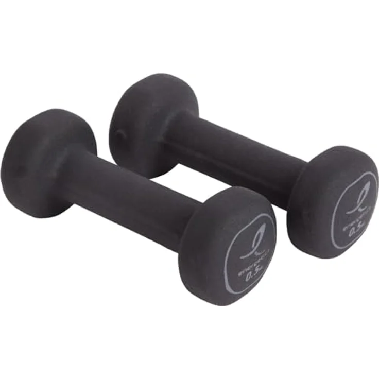 Energetics Unisex Hantel Neoprene Dumbells, 2 x 3,0 kg, hochwertige und langlebige Fitnessgeräte, Schwarz/Grau Dunkel – Bild 1