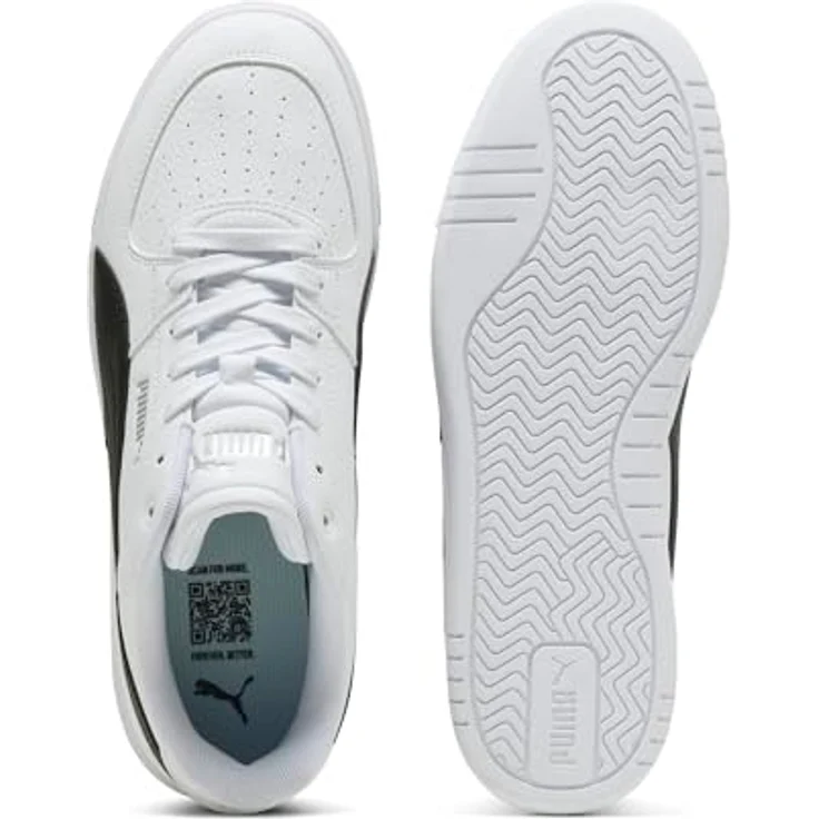 PUMA Caven III Unisex Sneakers, Retro-Hoops-Style, Weiß, mit SOFTFOAM+ Innensohle und recycelten Materialien – Bild 5