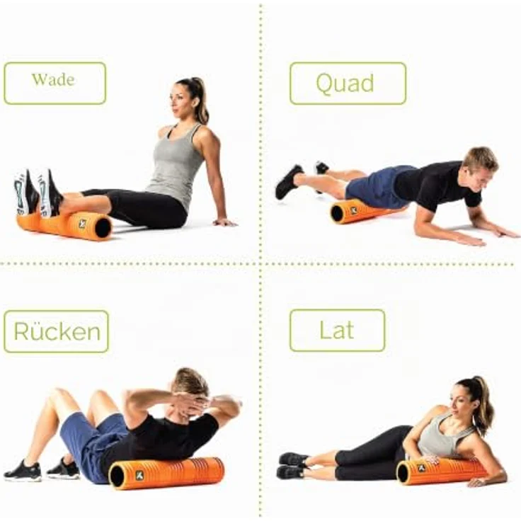 Trigger Point GRID 2.0 Foamroller, selbstmassage mit 3D-Oberfläche und hohlem Design, orange – Bild 5