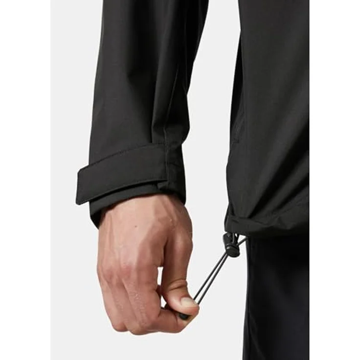 Helly Hansen Crew 2.0 Jacke, wasserabweisende Segeljacke aus strapazierfähigen Materialien, Schwarz S – Bild 6