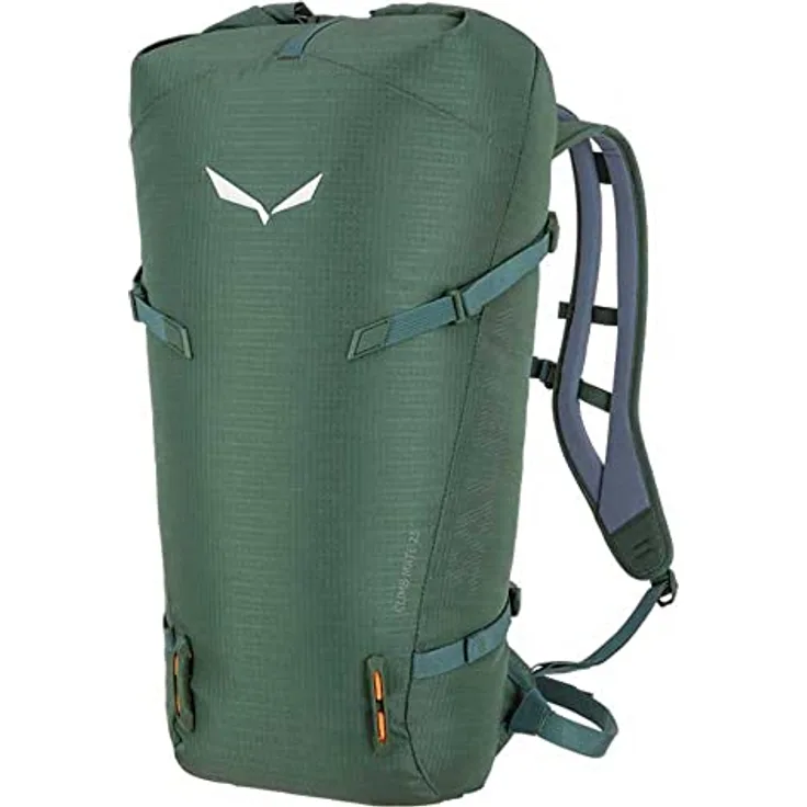Salewa Climb Mate 25L Rucksack, kühlgrün, mit Rollverschluss und seitlichen Kompressionsriemen